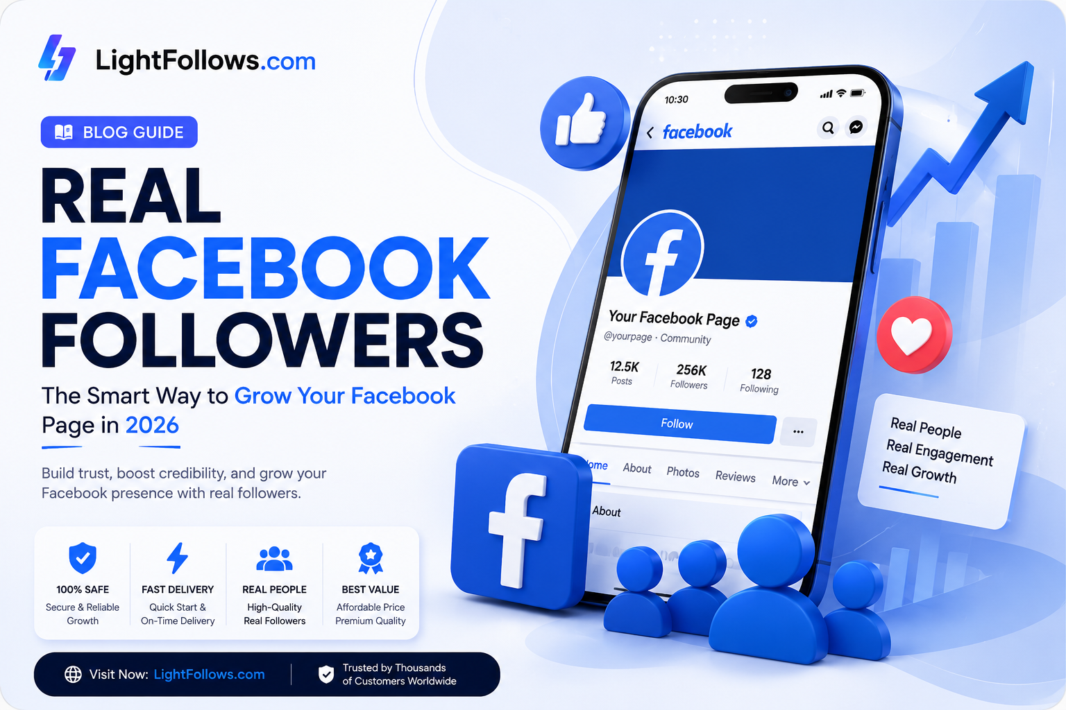 Buy Real Facebook Followers in 2026 – Safe & Affordable Growth with LightFollows