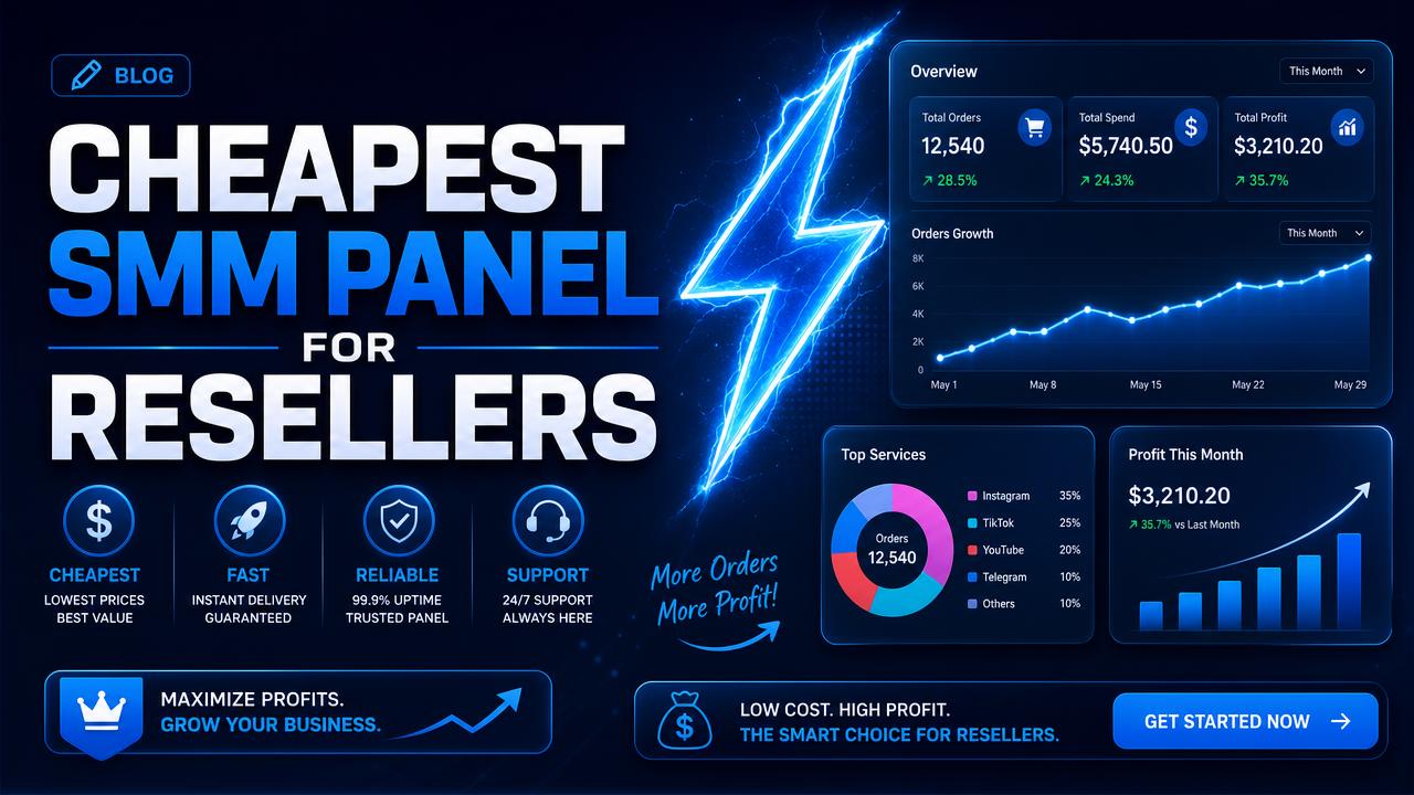 Cheapest SMM Panel for Resellers in 2026 (Best Profit Margins)